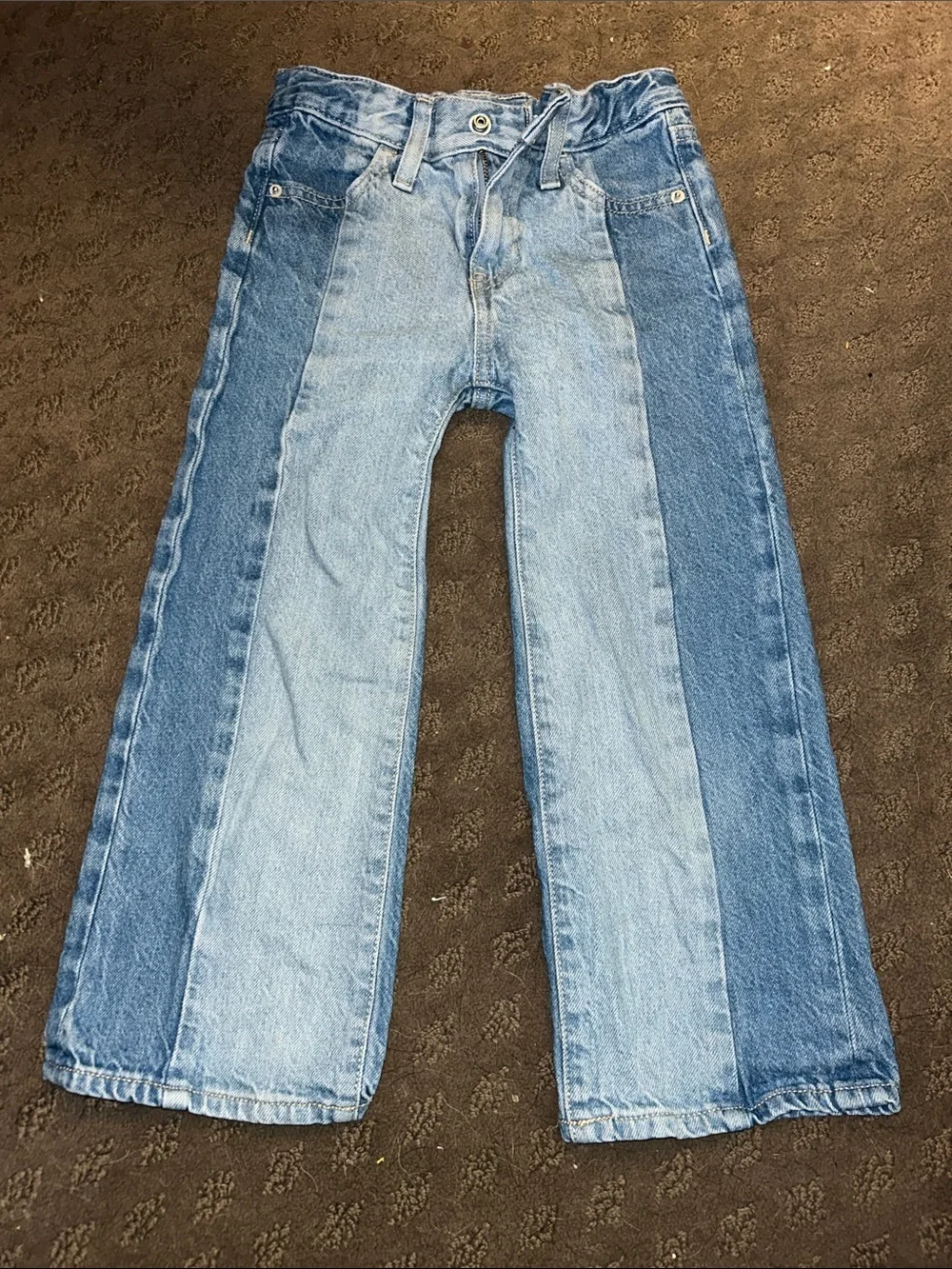 Old Navy Kids Dual-Tone Baggy Wide Leg Jeans